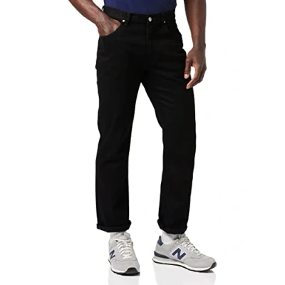 Abbildung von Lee Brooklyn Straight Herren Jeans, Clean Black, 46W / 34L