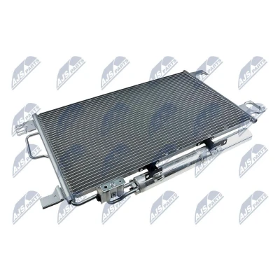 Abbildung von NTY CCS ME 021 Klimakondensator mit Trockner Aluminium 630 R134a MERCEDES BENZ: C Klasse T modell, Limousine, CLK Coupe