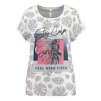 Abbildung von KEY LARGO Damen Calm Round T Shirt, Silver (1107), XS