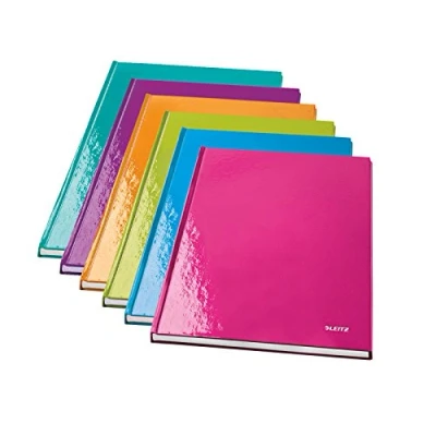 Abbildung von Leitz Wow Fest gebundenes Notizbuch, A5, liniert, 80 Seiten A5 , sortiert, 6er Pack
