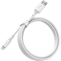 Abbildung von OtterBox verstärktes USB A auf Lightning Kabel, Mfi zertifiziert, Ladekabel für iPhone und iPad, Ultra Robust getestet Biegsamkeit Flexibilität, 2M, Weiß
