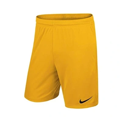 Abbildung von Nike Kinder Park II Knit Shorts ohne Innenslip, university gold/black, XS, 725988 739