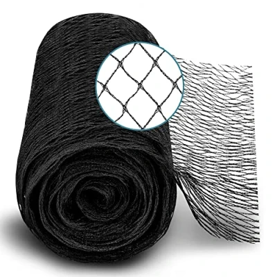 Abbildung von Xcelenze 8x8m Teichnetz feinmaschig (18x18mm) robust, witterungs &amp; UV beständig Schwarz Vogelnetz Vogelschutznetz engmaschig Laubnetz Obstbaumnetz Taubennetz Gartennetz Balkon Netz (8 x 8m)