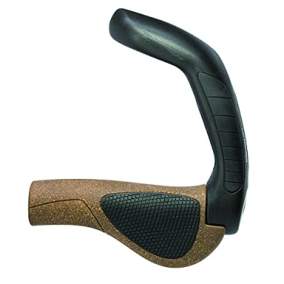 Abbildung von Ergon GP5 L BioKork Ergo Fahrrad Griffe braun/schwarz