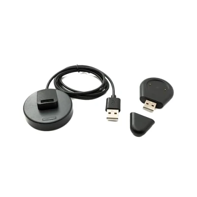 Abbildung von System S USB 2.0 Kabel 100 cm Ladestation für Xiaomi Amazfit Cheetah Pro abnehmbar Adapter in Schwarz