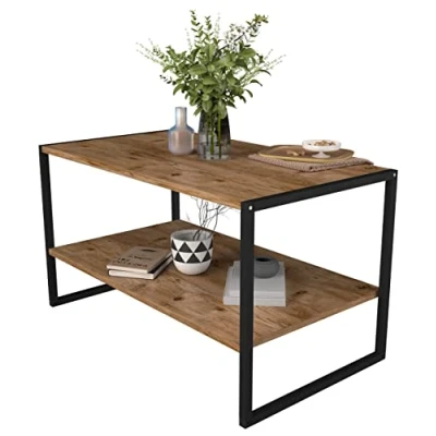 Abbildung von VCM Couchtisch Industrie Styl Sofatisch Insasi L