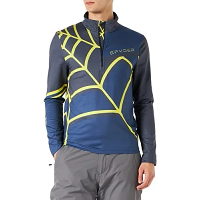 Abbildung von Spyder Skirolli Capitol Langarmshirt, Herren, Größe: Small, Dunkelblau
