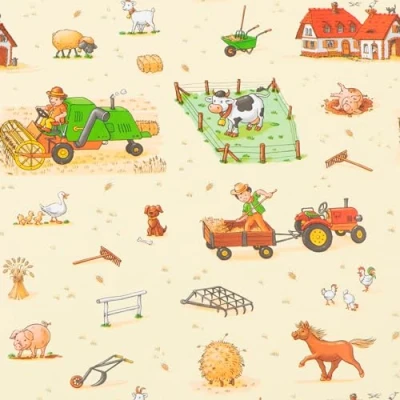Abbildung von Star Geschenkpapier, Geschenkpapier Bauernhof Tiere 70cm x 2m, Rolle