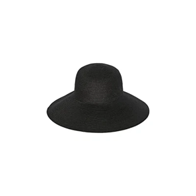 Abbildung von Pieces Damen Pcbonito Straw Hat Sww Hut, Schwarz, Einheitsgröße EU