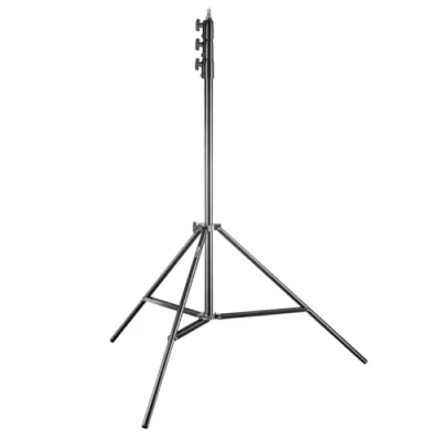 Abbildung von Walimex pro AIR 355 2er Set Lampenstativ Lichtstativ mit Luftfederung, Höhe max cm, 8 kg Traglast, sehr hoch und stabil, Aluminium, Leuchtenstativ für Fotografie Studio Outdoor