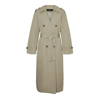 Abbildung von Vero Moda Vmchloe BOOS Trenchcoat, Damen, Größe: Small, Laurel oak