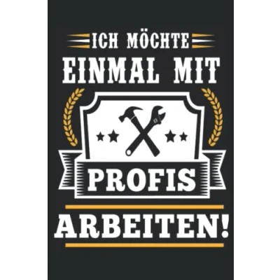Abbildung von Ich möchte einmal mit Profis arbeiten! lustiges Notizbuch Arbeit Geschenk Arbeitskollegen Chef Bürohumor: Kariertes DIN A5 120 Seiten