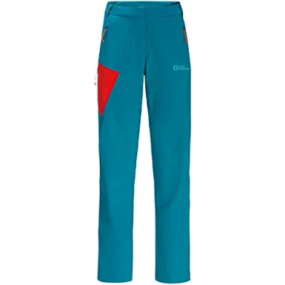 Abbildung von Jack Wolfskin Glastal Stoffhose, Damen, Größe: 36, Tile blue