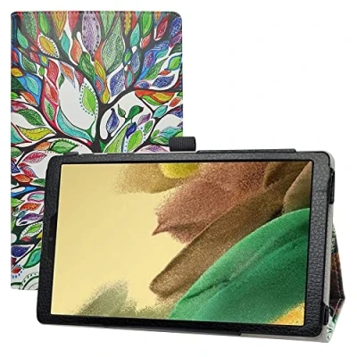 Abbildung von LIFANG Kompatibel mit Samsung Galaxy Tab A7 Lite Hülle,Schutzhülle Hochwertiges PU Leder Tasche Case für 8.7&quot; (SM T220 T225) Tablet,Love Tree