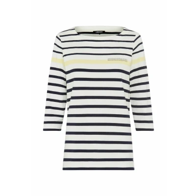 Abbildung von Olsen MIT U BOOT Ausschnitt Langarmshirt, Damen, Größe: 42, Dunkelblau