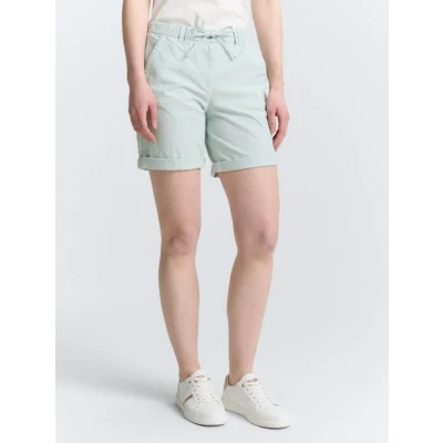 Abbildung von TOM Tailor Bermuda MIT Kordelzug Shorts, Damen, Größe: 40, Delicate green stripe