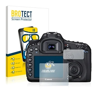 Abbildung von BROTECT Schutzglas für Canon EOS 7D Schutzfolie Panzer Folie Glas [Extrem Kratzfest 9H, Anti Fingerprint, Ultra Transparent]