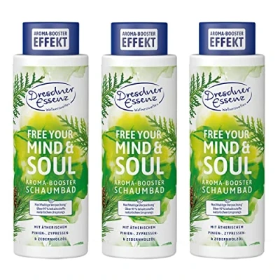 Abbildung von 3er Pack Dresdner Essenz Schaumbad Free your Mind &amp; Soul 3 x 500 ml Badezusatz vegan