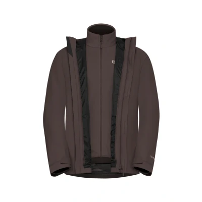 Abbildung von Jack Wolfskin Altenberg 3IN1 Regenjacke / wasserabweisende Jacke, Herren, Größe: XL, Peat