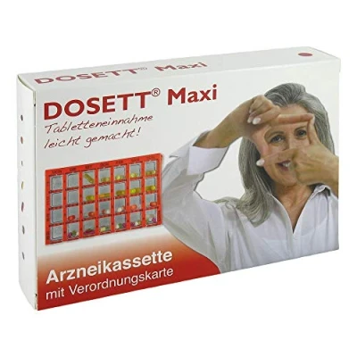 Abbildung von Dosett Maxi Arzneikassette rot 1 St