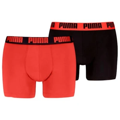 Abbildung von PUMA Men&#039;s Men Everyday Boxer, orange/Black, XL (2er Pack)