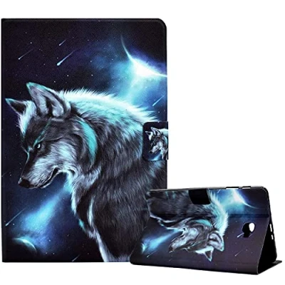 Abbildung von CXTcase Hülle für Galaxy Tab A/A6 10,1 2016 SM T580/T585 Folio Intelligent Ständer Smart Cover Ultra Schlank Tablette Case Schutzhülle Samsung A6 T580/T585,Himmelswolf