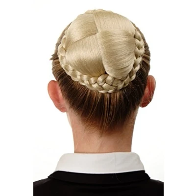 Abbildung von WIG ME UP N796 88 Dutt Haarteil aufwendig geflochten Haarknoten Tracht Steck Kamm Blond Lichtblond