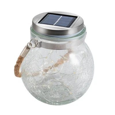 Abbildung von LQWELL LED Solarleuchte Solar Hängeleuchte Solarlaterne für Garten Außen, LED, Warmweiß,