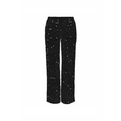 Abbildung von Pieces Weitem BEIN Pckam Stoffhose black, Damen, Größe: Medium, Black