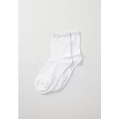 Abbildung von Calvin Klein 2P Shiny Logo Short Socks Rosa Gr 39/42 Damen