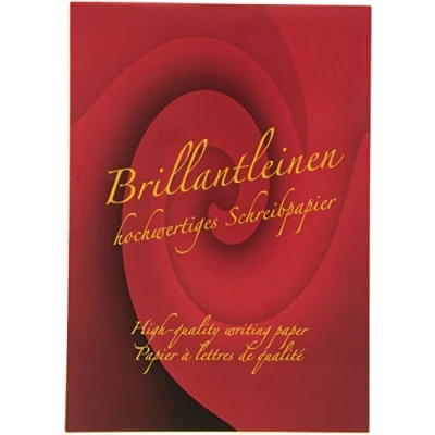 Abbildung von Rössler Papier 20201834 Brillantleinen Briefblock DIN A4, blanko, 50 Blatt, ivory