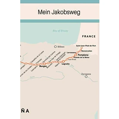 Abbildung von MEIN JAKOBSWEG: Ein leichtes Notizheft und Journal für Pilger auf dem Camino zur Vorbereitung als Tagebuch Pilgerweg Francés