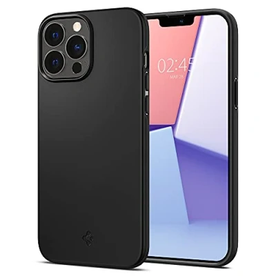 Abbildung von Apple iPhone 13 Pro Hülle Kunststoff Spigen Hard Case/Backcover Handyhülle Schwarz