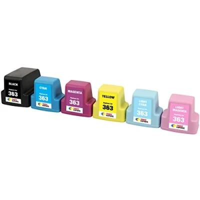 Abbildung von TONER EXPERTE® 6 XL Druckerpatronen kompatibel für 363 Drucker Photosmart 3110 3210 3210xi 3310 8250 C5180 C6150 D6160 C6180 C6280 D7160 C7180 D7260 C7280 D7460 C8180 hohe Kapazität