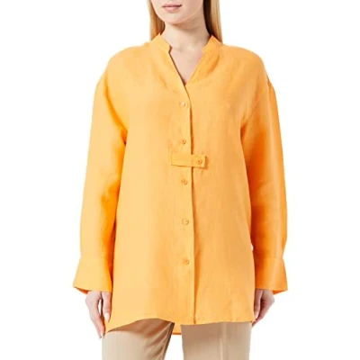 Abbildung von Seidensticker Damen Regular Fit Langarm Bluse, Orange, 46