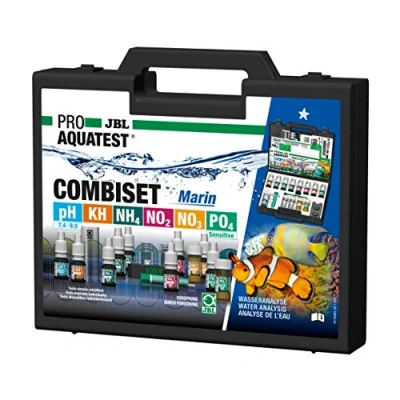 Abbildung von JBL GmbH &amp; Co. KG Wasserteststreifen PROAQUATEST Combiset Marin Testkoffer für Salz Wasseranalysen, Wassertestkoffer Salzwasser