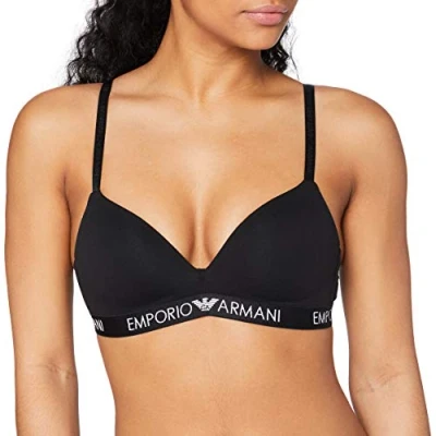 Abbildung von Emporio Armani Padded BRA Triangel BH, Damen, Größe: Medium, Nero