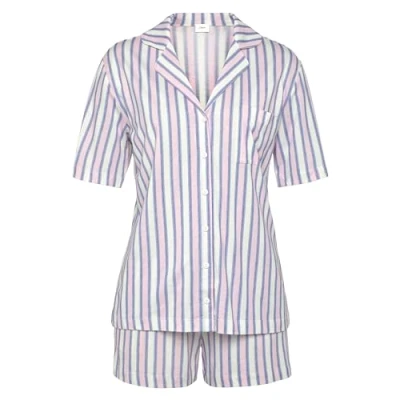 Abbildung von s.Oliver Pyjama, Damen, Größe: 44/46, Hellblau lila gestreift