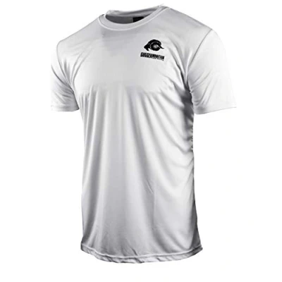 Abbildung von GUGGEN Mountain Herren Funktionsshirt Funktionswäsche Funktions T Shirt Sport Outdoor Aktivitäten Schnelltrocknend Kurzarm Atmungsaktive Weiss M