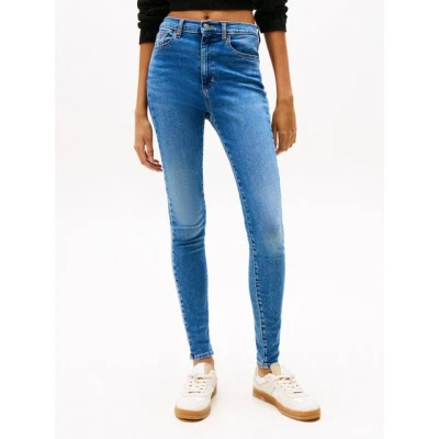 Abbildung von Tommy Jeans Sylvia Skinny Fit, Damen, Größe: 27x32, Denim medium