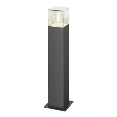 Abbildung von Lucande Sockelleuchte Keke, Höhe 50 cm, anthrazit, Aluminium