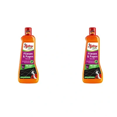 Abbildung von POLIBOY Fliesen &amp; Fugen Reiniger Bodenreiniger mit Oxy Power für Wischkonzentrat innen und außen 2x 500 ml Made in Germany
