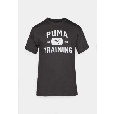 Abbildung von PUMA Unisex M Graphics Train Logo Relaxed Tee T Shirts, Black,