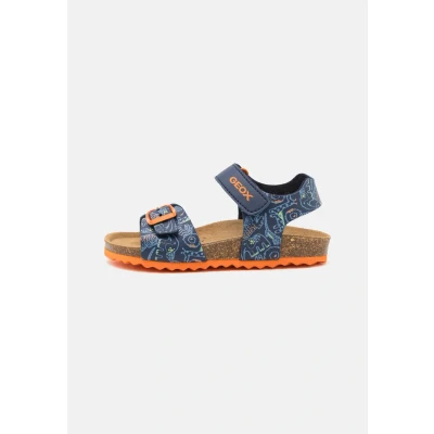 Abbildung von Geox Ghita BOY Riemensandalette navy/multicoloured für Kinder, Größe: 37, Navy/multi coloured Schuhe