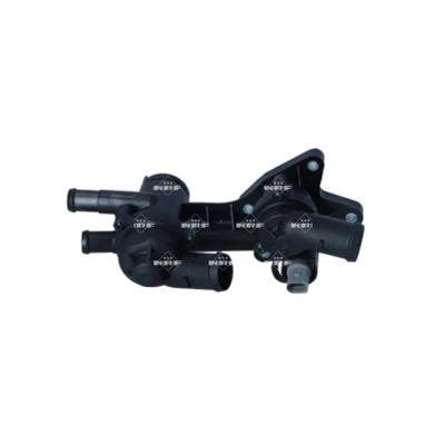 Abbildung von NRF 725307 Kühlwasserthermostat 80 mit Sensor, Dichtring Gehäuse VOLKSWAGEN: Touran I