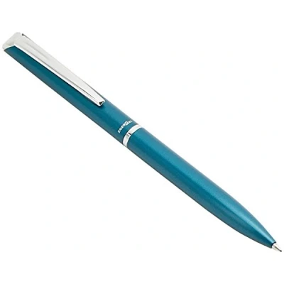 Abbildung von Pentel BL2007 Roller EnerGel Philography 0,7 mm Metallschaft hellblau im Geschenketui