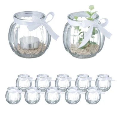Abbildung von relaxdays Windlicht Transparentes im 12er Set