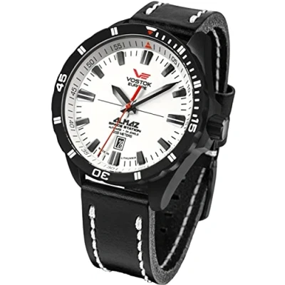 Abbildung von Vostok Europe Herren Analog Automatik Uhr mit Leder Armband NH35 320C680