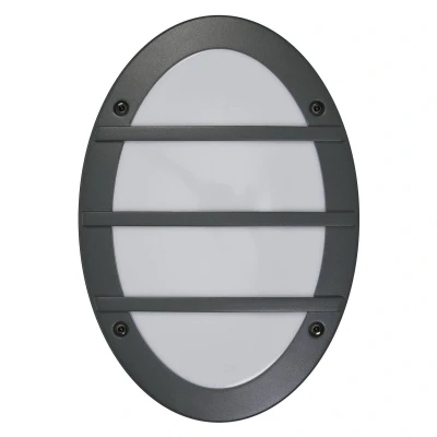 Abbildung von LEDVANCE ENDURA CLASSIC ORBICK W Außenleuchte, Wandleuchte, E27 Fassung, dunkelgrau, Aluminium, schnelle &amp; einfache Installation, mattierter Diffusor, IP65 Schutzklasse, Anwendung im Außenbereich