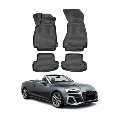 Abbildung von OMAC 1132445 Fußmattensatz TPE (thermoplastischer Elastomer) 4 schwarz AUDI: A5 B9 Coupe